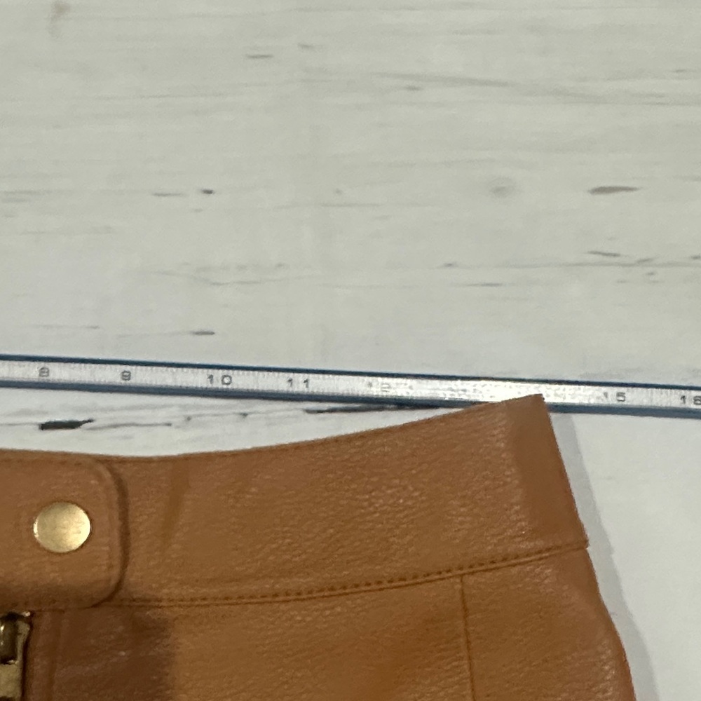 Free People Vegan Leather Mini Skirt size 2 - Picture 7 of 9